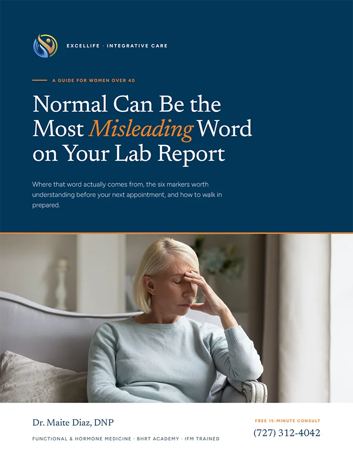 Free guide: Normal Can Be the Most Misleading Word on Your Lab Report